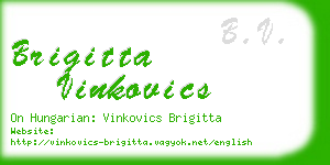 brigitta vinkovics business card